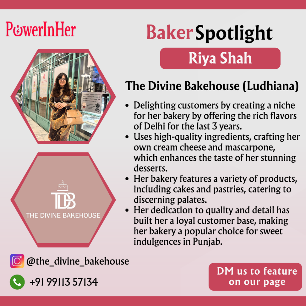 riya shah home baker from ludhiana