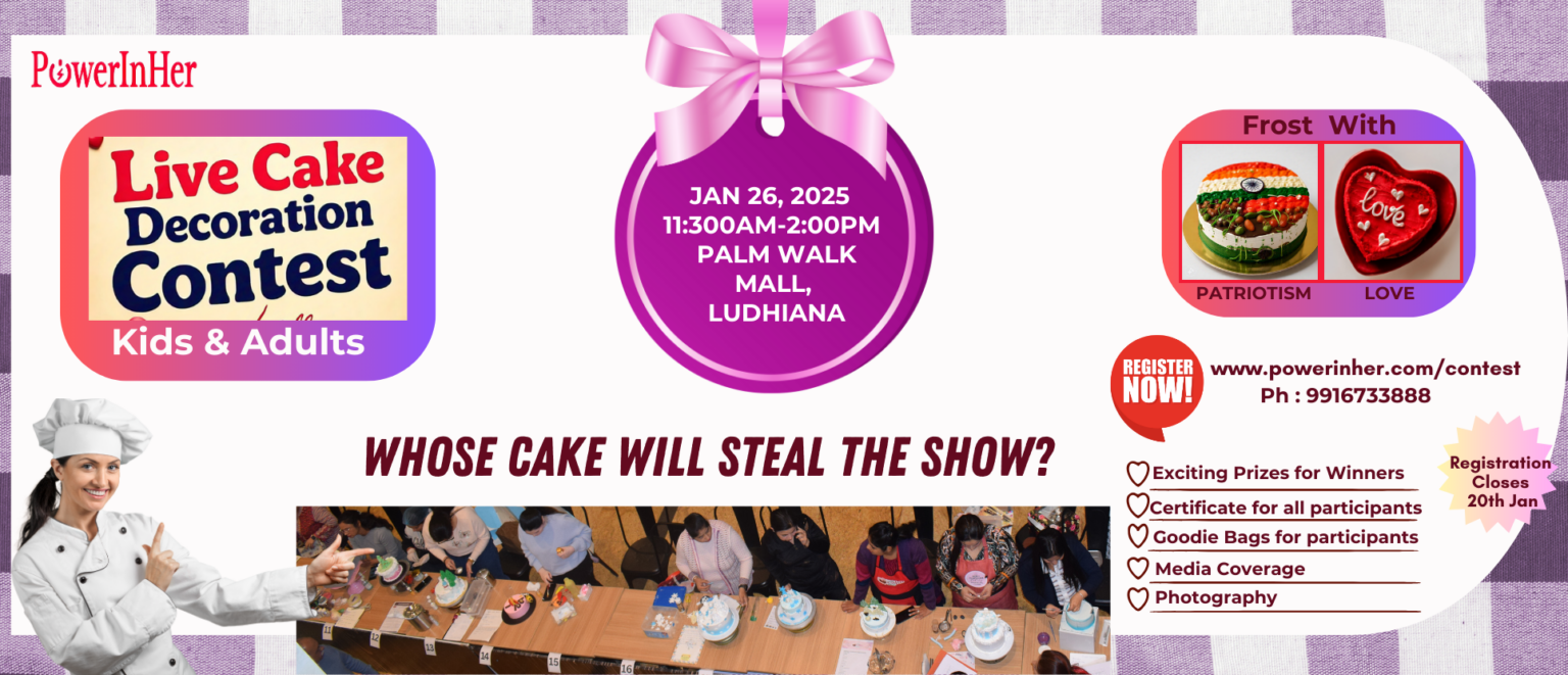 live cake contest palm walk mall ludhiana